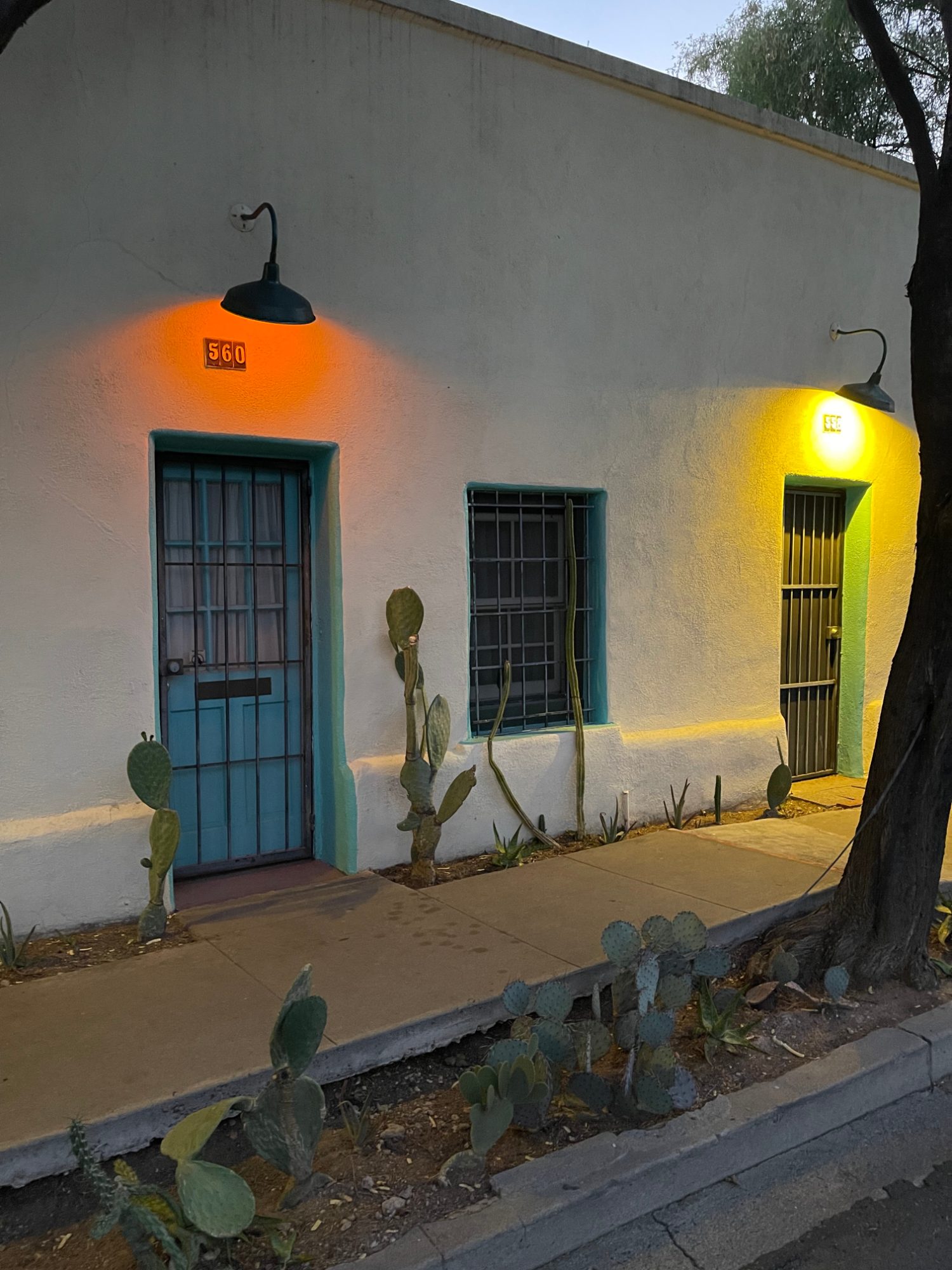 Barrio Viejo at dusk