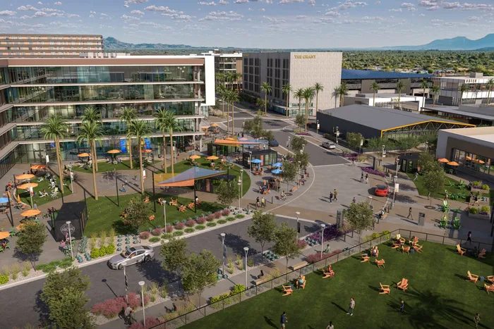 Uptown aerial rendering